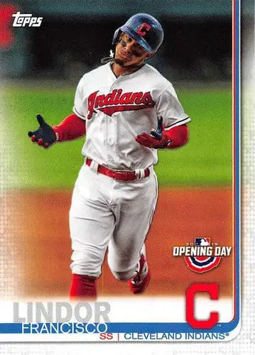 2019 Topps Opening Day Francisco Lindor baseball card Indians NM-MT ID:20198