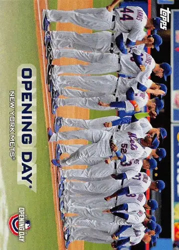 New York Mets 2019 Topps Opening Day baseball card with original gloss image