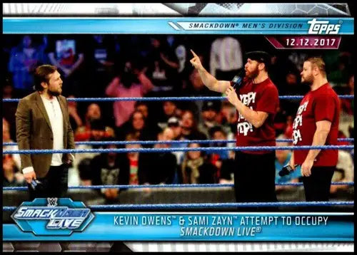 2019 Topps Road to WrestleMania #75 Kevin Owens/Sami Zayn Attempt to Oc ID:19956 - Wrestling Card Single