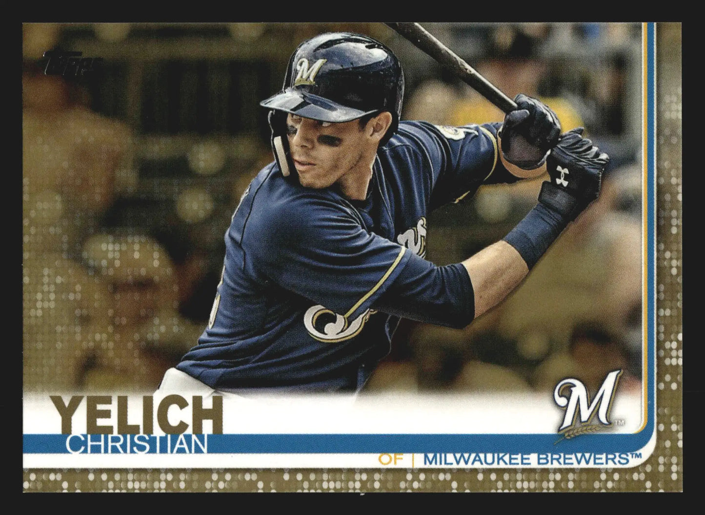 2019 Topps Series 1 #300 Christian Yelich Gold /2019 Brewers - Baseball Card Single