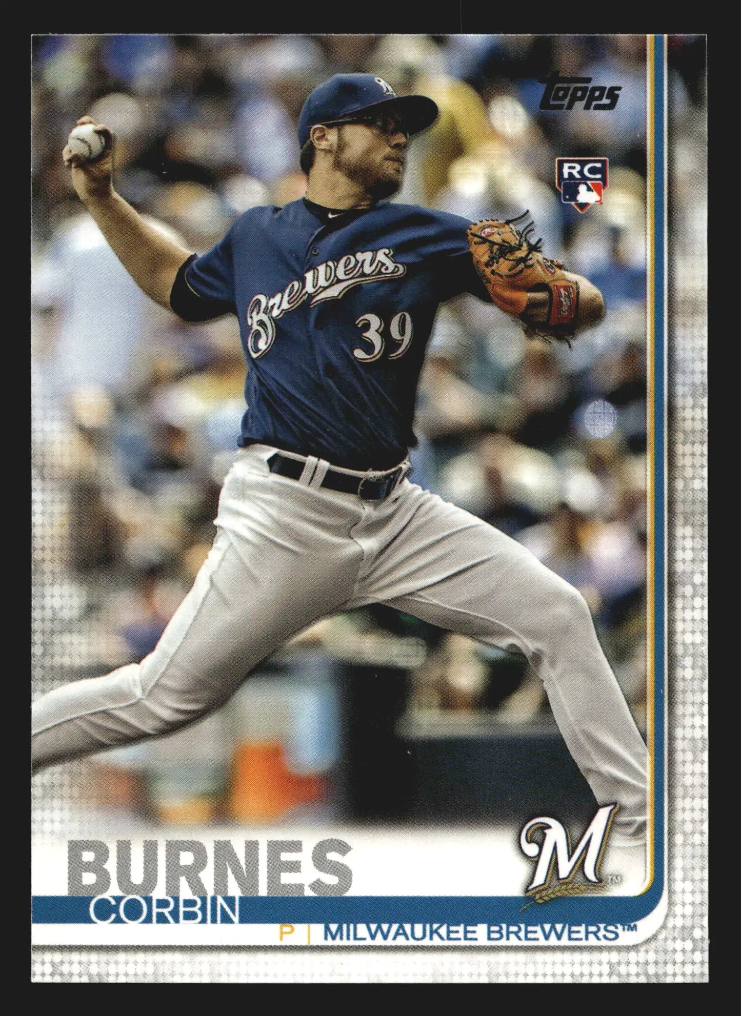2019 Topps Series 1 #94 Corbin Burnes RC Milwaukee Brewers Rookie Card Cy Young - Baseball Card Single