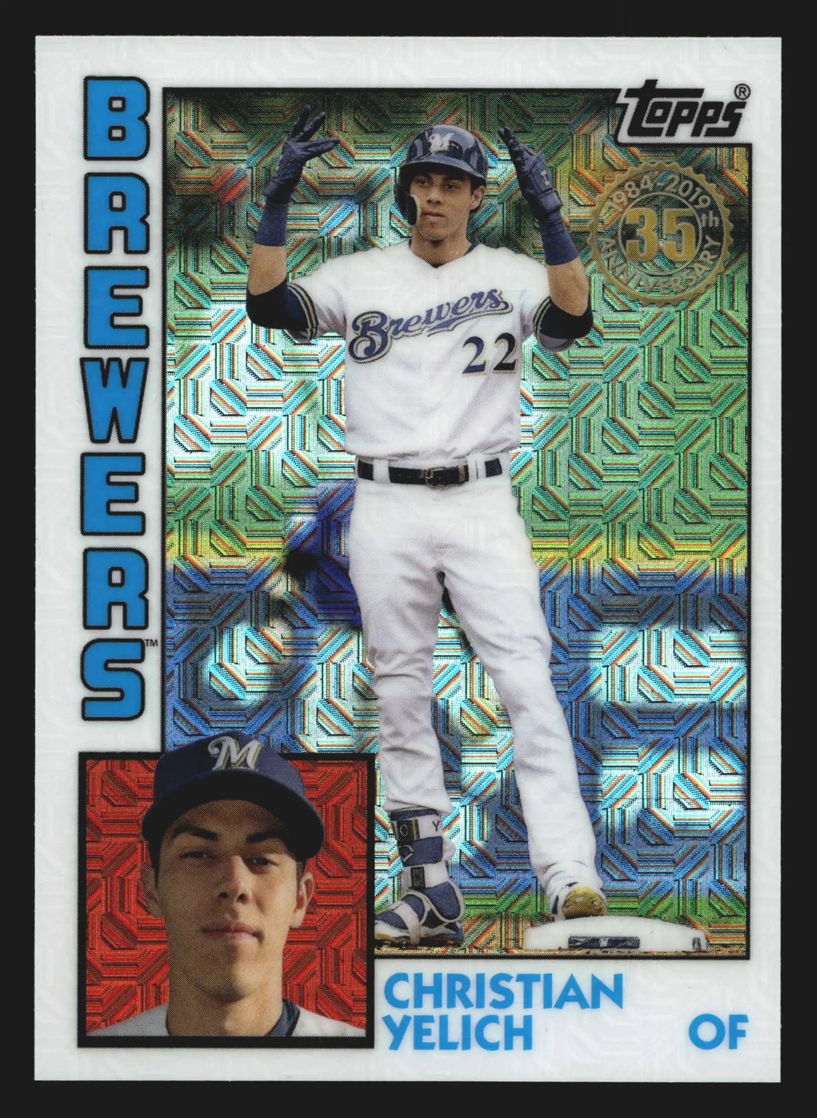 2019 Topps Silver Pack 1984 Chrome #T84-16 Christian Yelich Mojo - Baseball Card Single