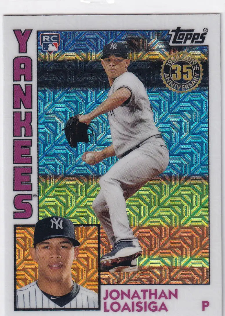 2019 TOPPS #T84-28 JONATHAN LOAISIGA MOJO- NEW YORK YANKEES - Baseball Card Single