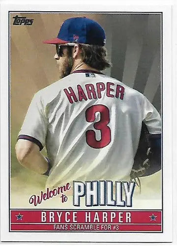 Bryce Harper baseball card from 2019 Topps Update Bryce Highlights series