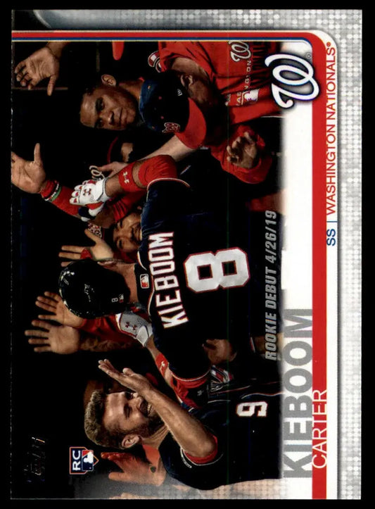 2019 Topps Update Carter Kieboom US208 Washington Nationals NM - Baseball Card Single