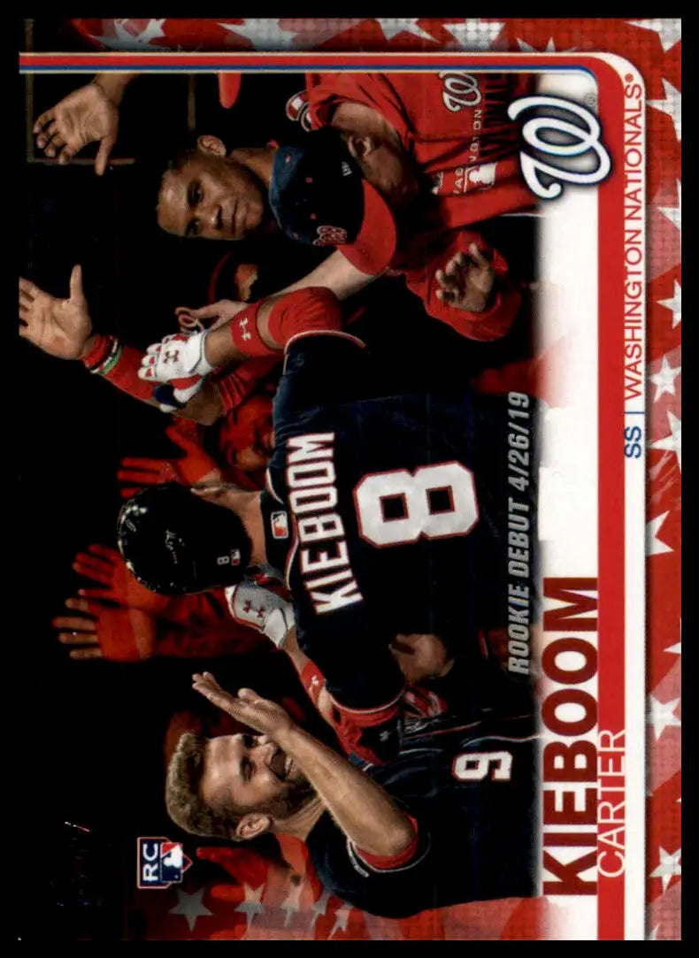 2019 Topps Update - Independence Day Carter Kieboom US208 /76 Nationals NM - Baseball Card Single