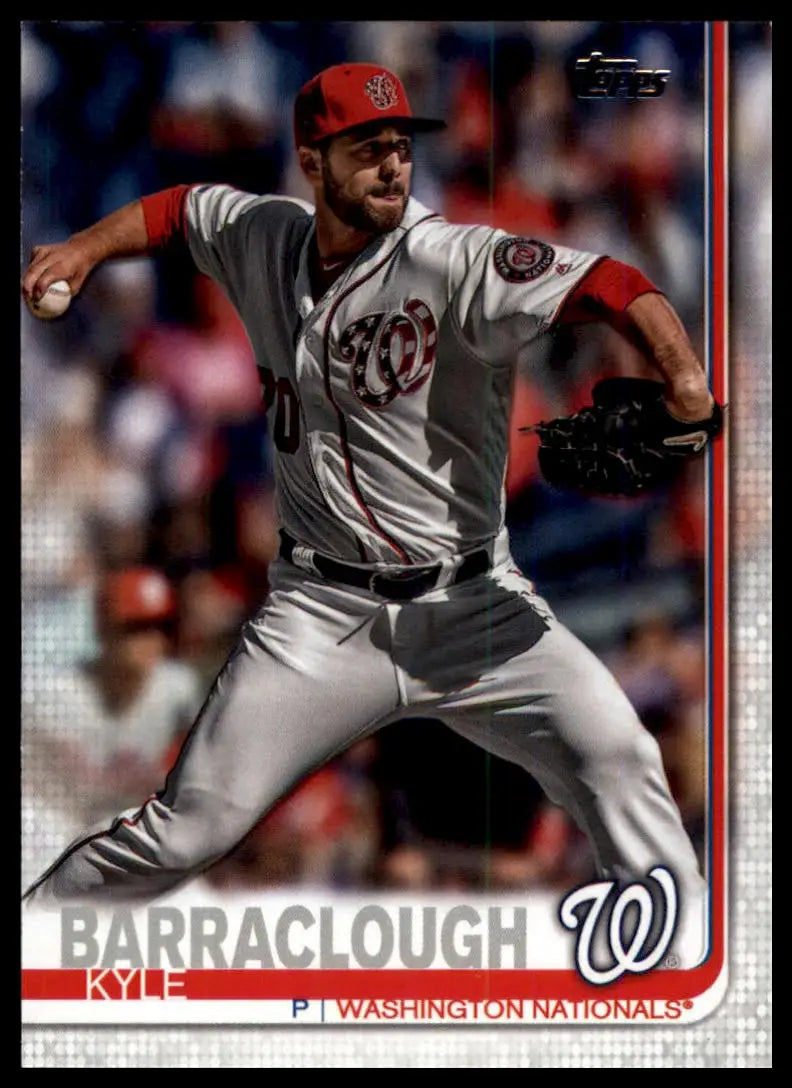 2019 Topps Update Kyle Barraclough US60 Washington Nationals NM - Baseball Card Single