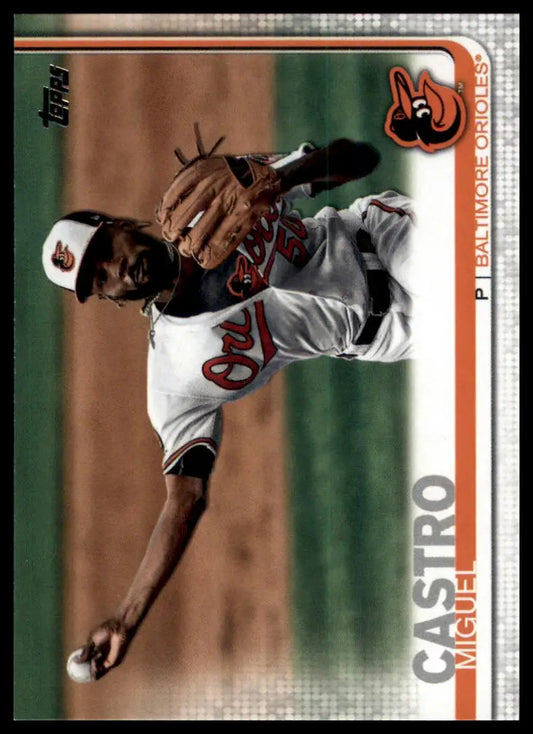 2019 Topps Update Miguel Castro US163 Baltimore Orioles NM - Baseball Card Single