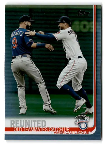 2019 Topps Update Rainbow Foil #US173 Marwin Gonzalez/George Springer NM-MT - Baseball Card Single