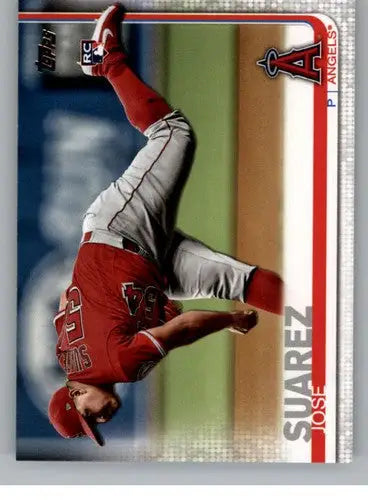 Original gloss 2019 Topps Update US14 Jose Suarez rookie baseball card