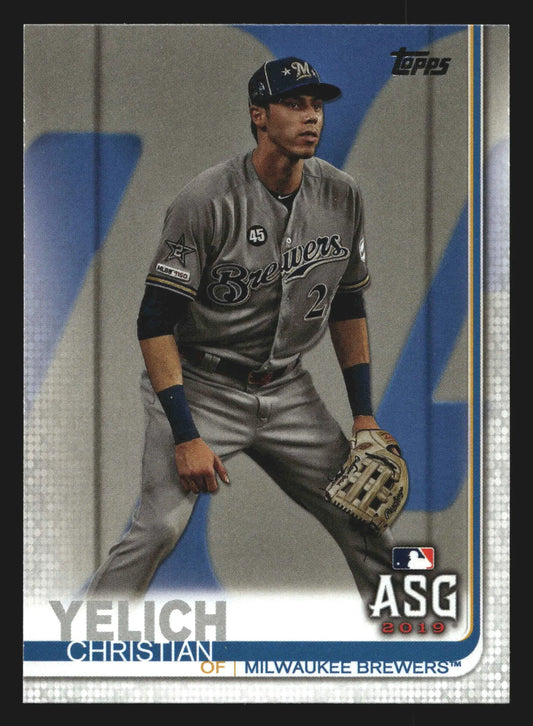 2019 Topps Update #US185 Christian Yelich All-Star Game Brewers - Baseball Card Single