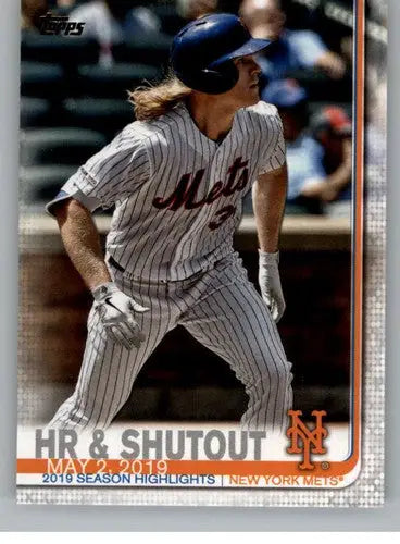 2019 Topps Update US265 Noah Syndergaard Mets baseball card in NM-MT condition