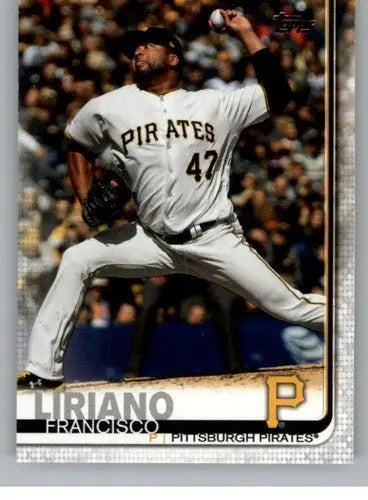 Original gloss 2019 Topps Update US61 Francisco Liriano Pirates baseball card