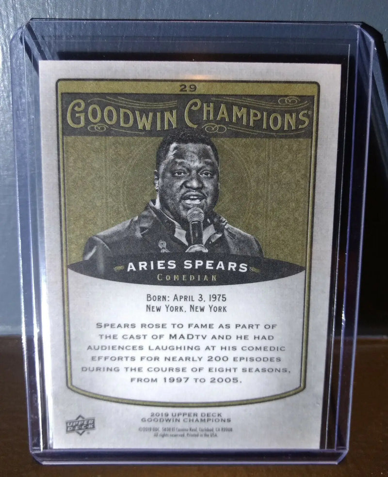 2019 Upper Deck Goodwin Champions Aries Spears #29 Comedian Trading Card - Other