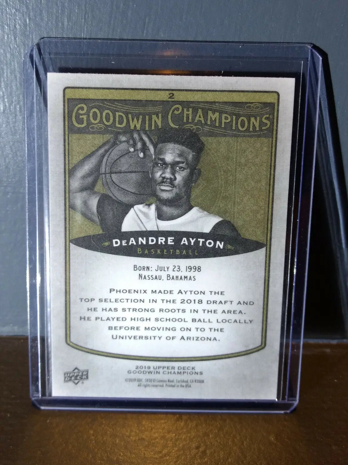 2019 Upper Deck Goodwin Champions DeAndre Ayton #2 Basketball Card - Basketball Card Single