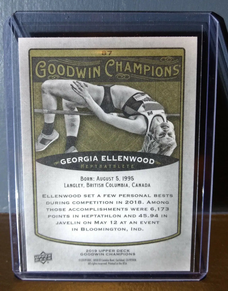 2019 Upper Deck Goodwin Champions Georgia Ellenwood #87 Hepthathlete Card - Other