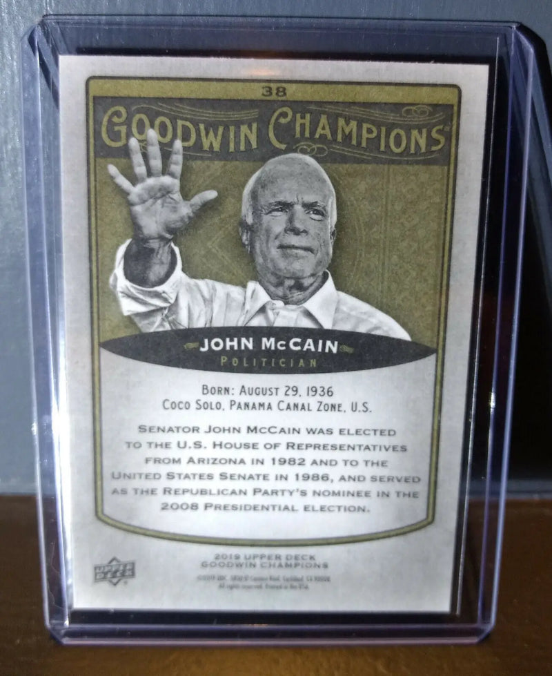 2019 Upper Deck Goodwin Champions John McCain #38 Politician Trading Card - Non-Sports Card Single