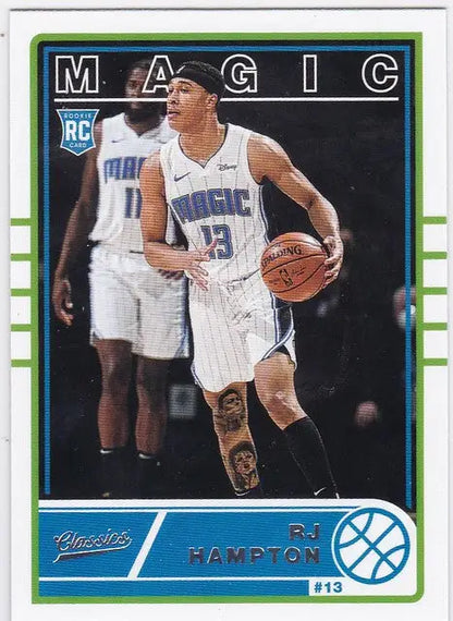 Basketball trading card of RJ Hampton RC from Orlando Magic in Chronicles Classics design