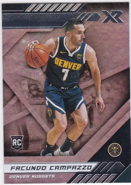 Basketball trading card of Facundo Campazzo in action, Chronicles XR Base collectible