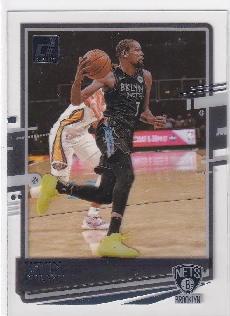 2020-21 CLEARLY DONRUSS #35 KEVIN DURANT CLEAR- BROOKLYN NETS