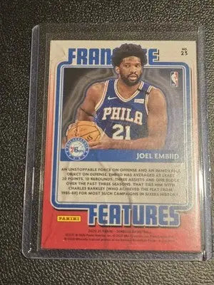 2020-21 Donruss #23 Joel Embiid Franchise Features - Basketball Card Single