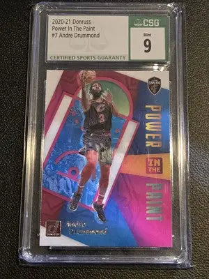 2020-21 Donruss #7 Andre Drummond Power in the Paint CSG 9 - Basketball Card Single
