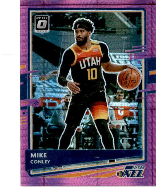2020-21 Donruss Optic #123 Mike Conley Hyper Pink - Basketball Card Single