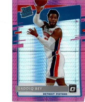 2020-21 Donruss Optic #169 Saddiq Bey Hyper Pink - Basketball Card Single