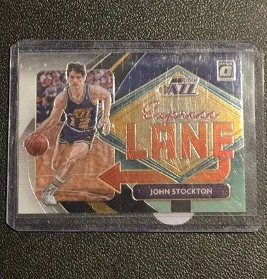 2020-21 Donruss Optic #2 John Stockton Express Lane - Basketball Card Single