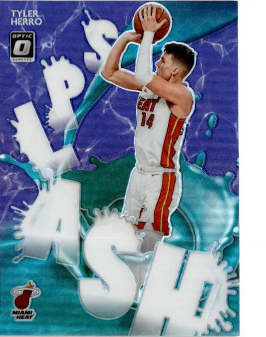 2020-21 Donruss Optic #4 Tyler Herro Splash! Purple - Basketball Card Single