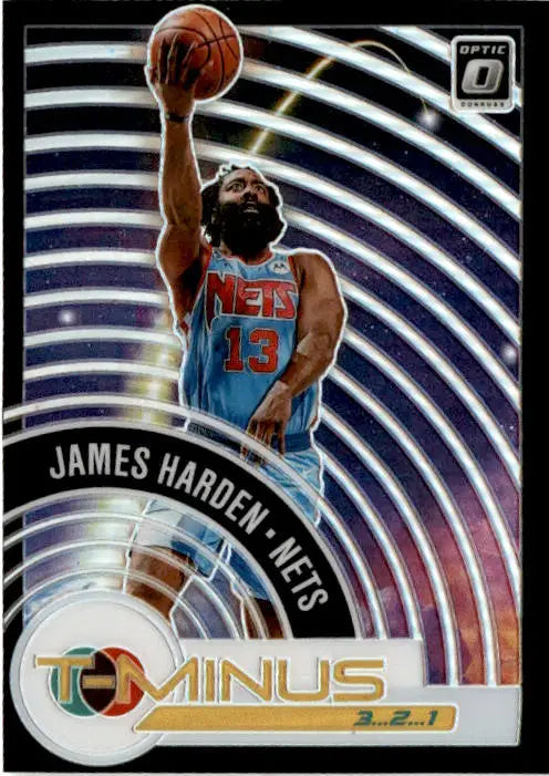 2020-21 Donruss Optic #7 James Harden T-Minus 3...2...1 Holo - Basketball Card Single