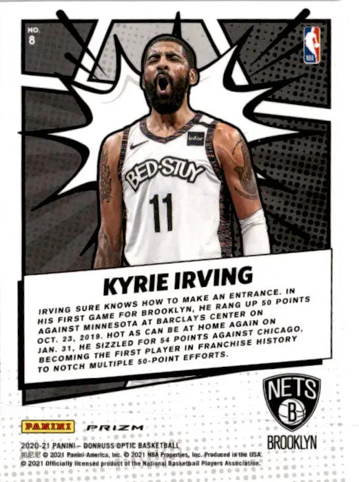 2020-21 Donruss Optic #8 Kyrie Irving My House Holo - Basketball Card Single