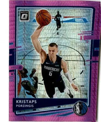 2020-21 Donruss Optic #82 Kristaps Porzingis Hyper Pink - Basketball Card Single