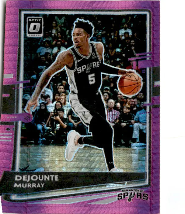 2020-21 Donruss Optic #93 Dejounte Murray Hyper Pink - Basketball Card Single