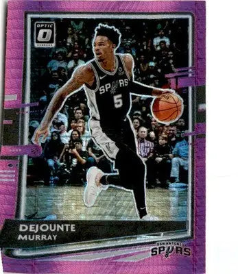 2020-21 Donruss Optic #93 Dejounte Murray Hyper Pink - Basketball Card Single
