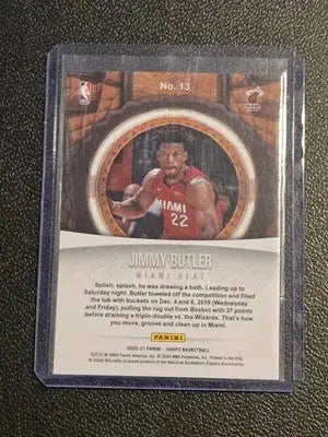 2020-21 Hoops #13 Jimmy Butler Prime Twine - Basketball Card Single
