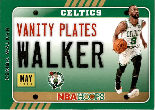 2020-21 Hoops #18 Kemba Walker Vanity Plates - Basketball Card Single