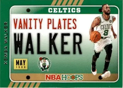 2020-21 Hoops #18 Kemba Walker Vanity Plates - Basketball Card Single