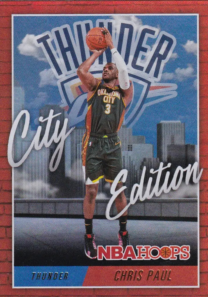 2020-21 HOOPS #21 CHRIS PAUL CITY EDITION HOLO- OKLAHOMA CITY THUNDER