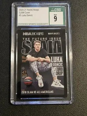 2020-21 Hoops #5 Luka Doncic Slam CSG 9 - Basketball Card Single