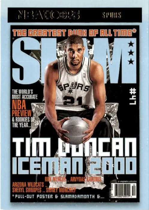 2020-21 Hoops #8 Tim Duncan Slam - Basketball Card Single