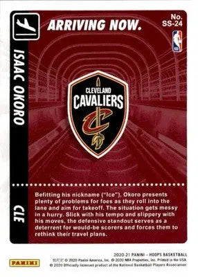 2020-21 Hoops #SS-24 Isaac Okoro Arriving Now. - Basketball Card Single