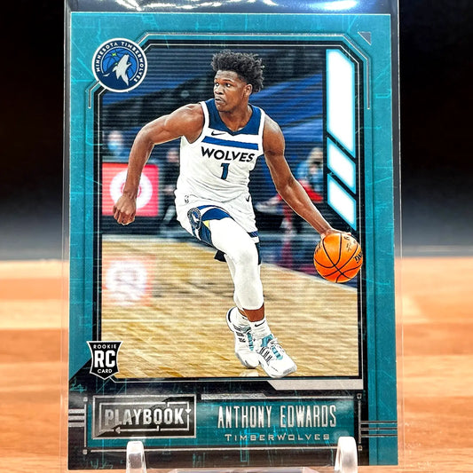 2020-21 Panini Chronicles Anthony Edwards Playbook Rookie (RC) Timberwolves CG67 - Basketball Card Single