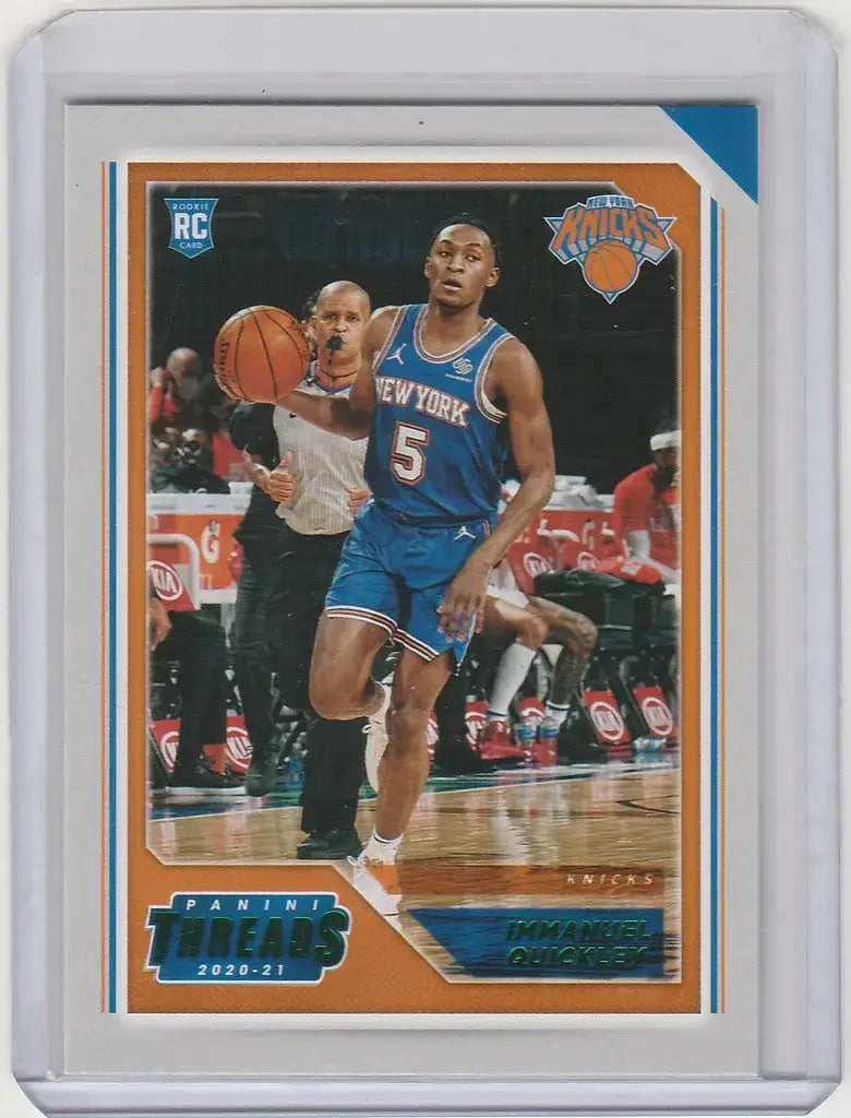 2020-21 Panini Chronicles Green #100 Immanuel Quickley New York Knicks