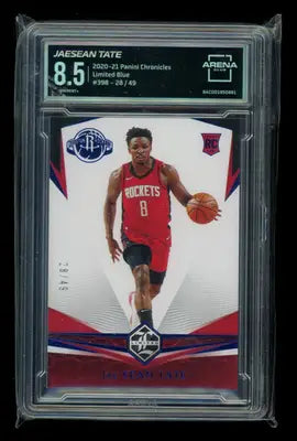 2020-21 Panini Chronicles Limited Blue Jae’Sean Tate 398 RC 28/49 Arena Club 8.5 - Basketball Card Single