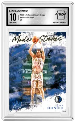 2020-21 Panini Court Kings Modern Strokes Luka Dončić #9 Arena Club 10 - Basketball Card Single