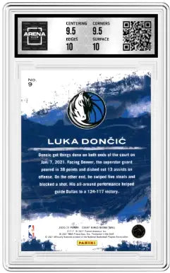 2020-21 Panini Court Kings Modern Strokes Luka Dončić #9 Arena Club 10 - Basketball Card Single
