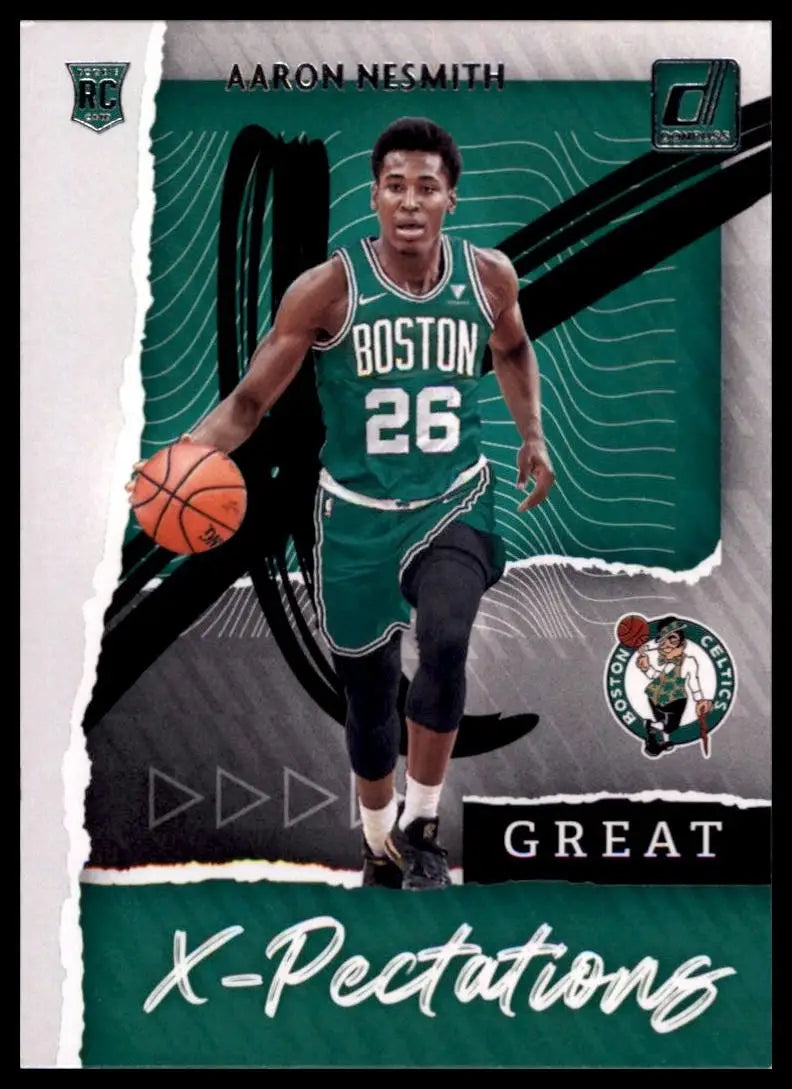 2020-21 Panini Donruss Great X-Pectations Aaron Nesmith Rookie #14 Celtics Card