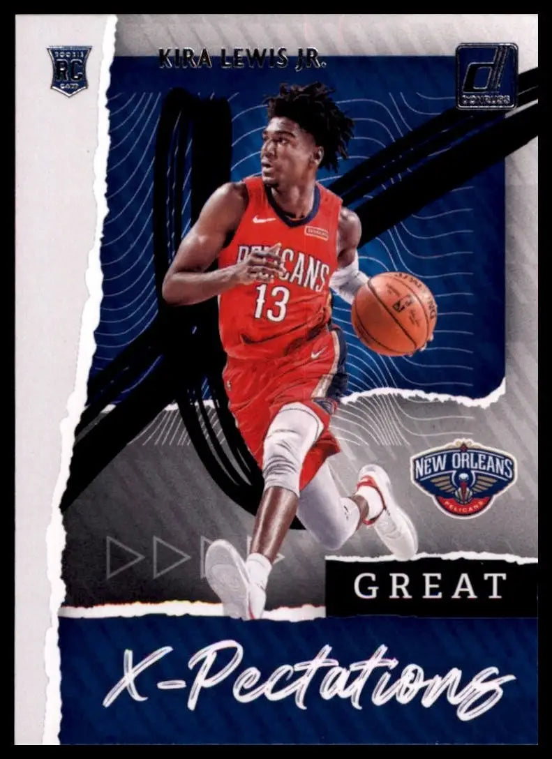 2020-21 Panini Donruss Great X-Pectations Kira Lewis Jr Rookie #13 NO Pelicans
