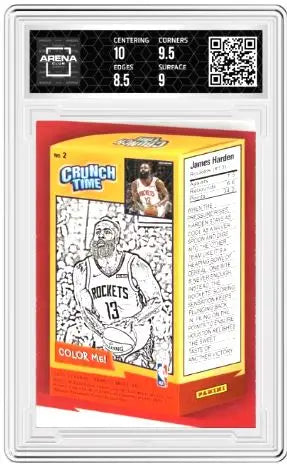 2020-21 Panini Donruss James Harden #2 Crunch Time Basketball Arena Club 9 - Basketball Card Single